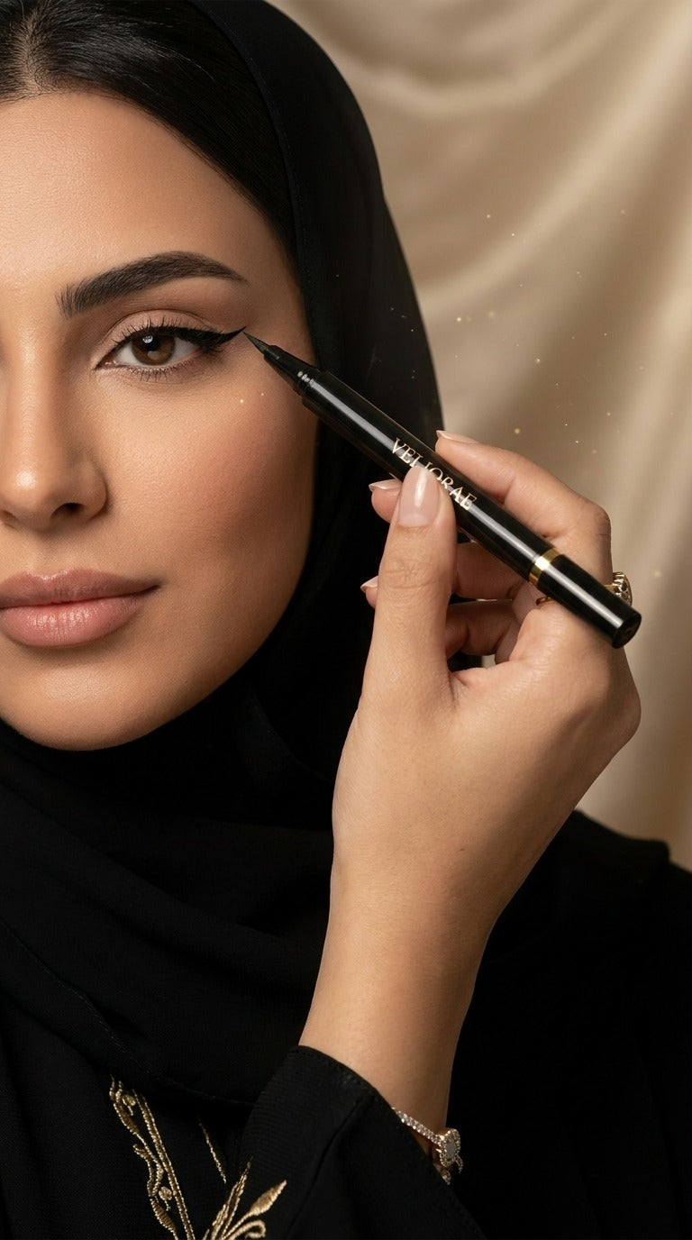Dual Tip Eye Definer Pen in Black for Precise Eye Makeup Application